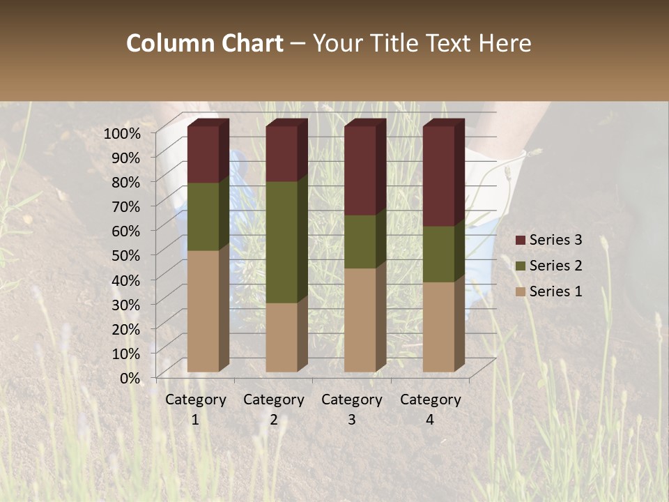 A Person Is Digging In The Dirt With A Shovel PowerPoint Template