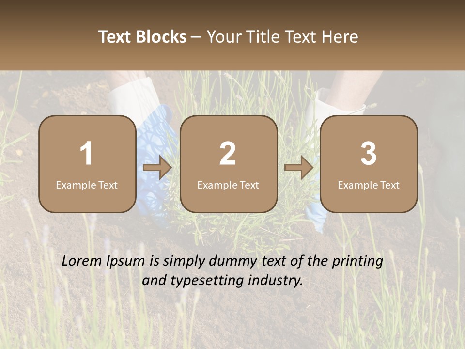 A Person Is Digging In The Dirt With A Shovel PowerPoint Template