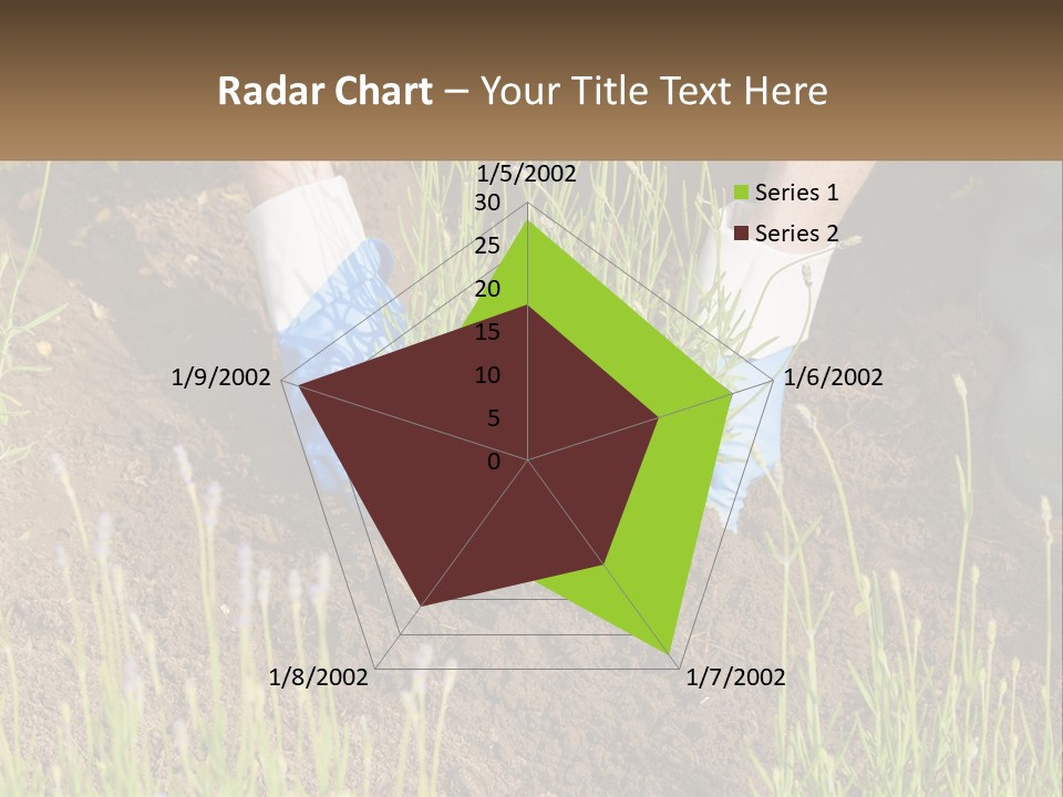 A Person Is Digging In The Dirt With A Shovel PowerPoint Template