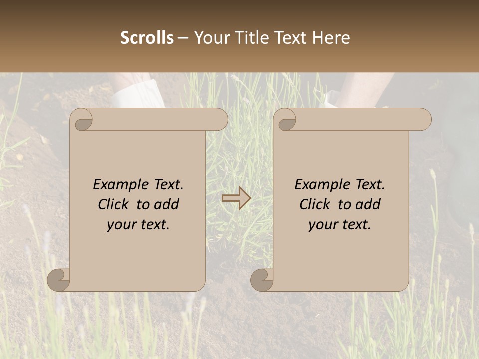 A Person Is Digging In The Dirt With A Shovel PowerPoint Template