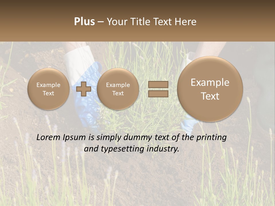 A Person Is Digging In The Dirt With A Shovel PowerPoint Template