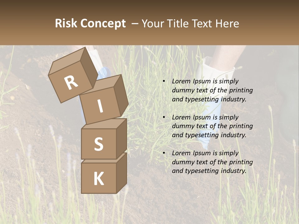 A Person Is Digging In The Dirt With A Shovel PowerPoint Template