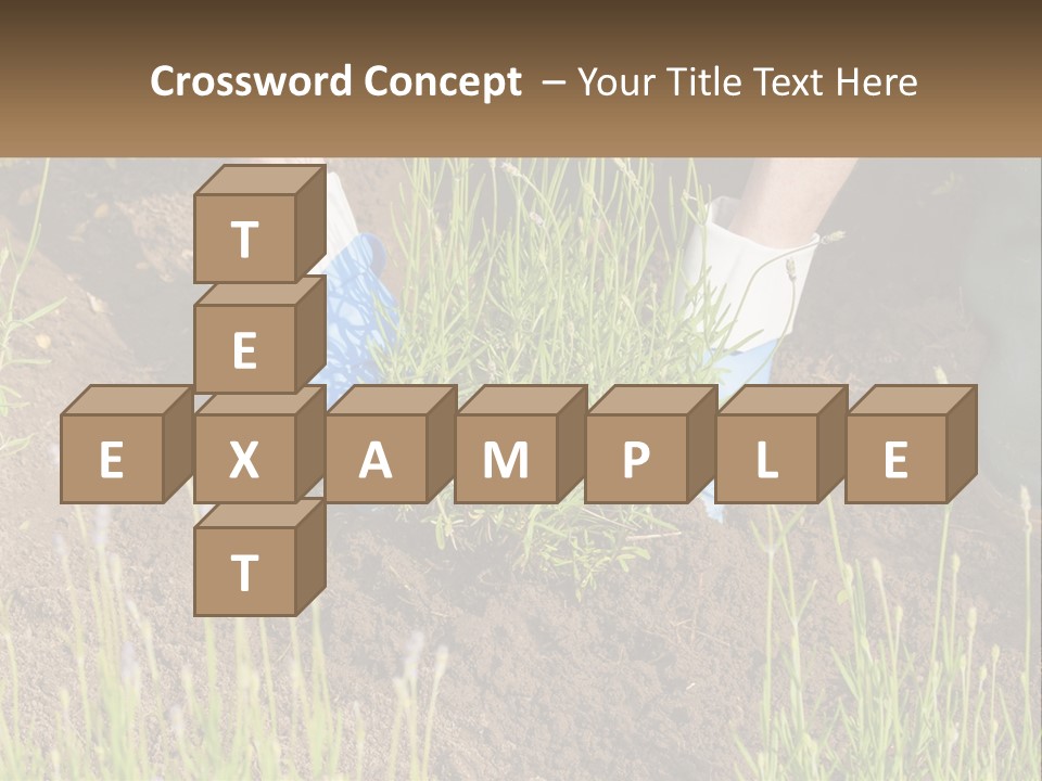 A Person Is Digging In The Dirt With A Shovel PowerPoint Template