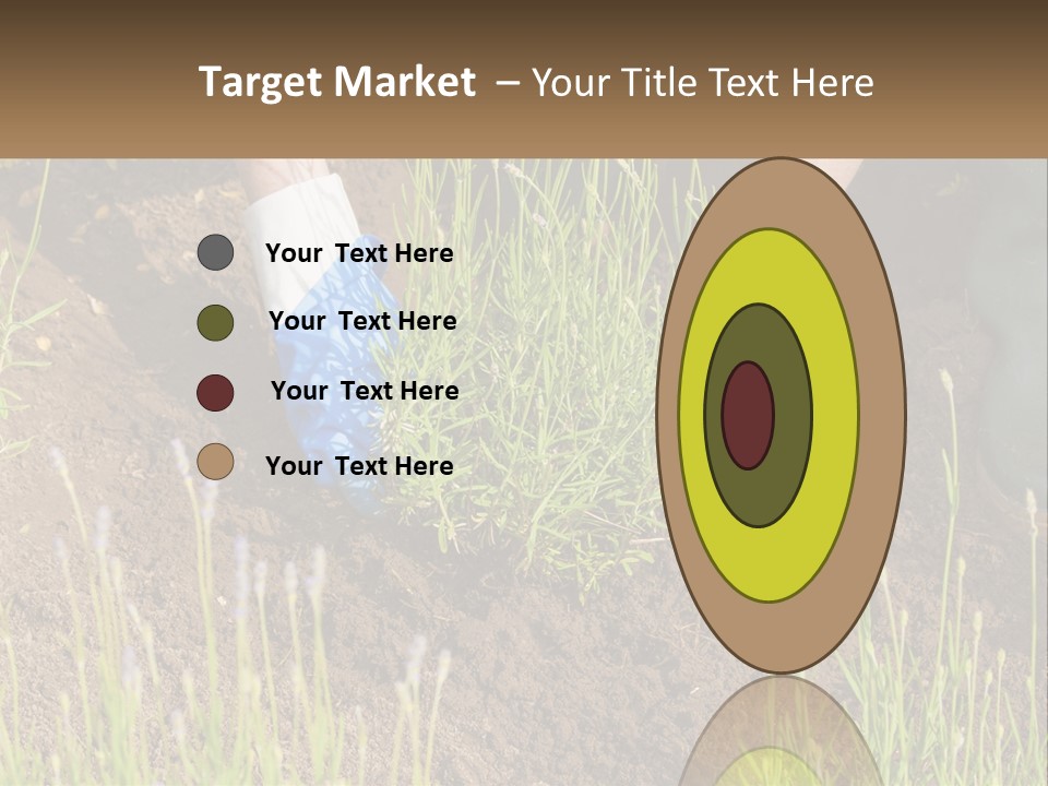 A Person Is Digging In The Dirt With A Shovel PowerPoint Template