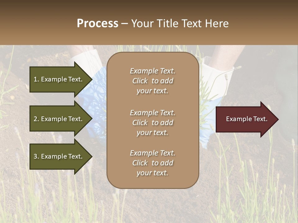 A Person Is Digging In The Dirt With A Shovel PowerPoint Template