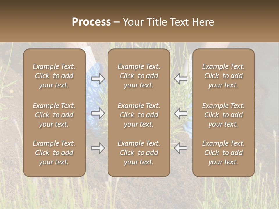A Person Is Digging In The Dirt With A Shovel PowerPoint Template