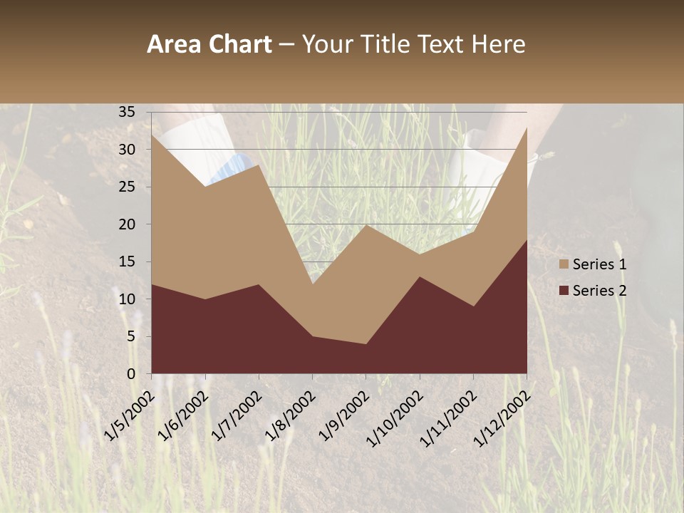 A Person Is Digging In The Dirt With A Shovel PowerPoint Template