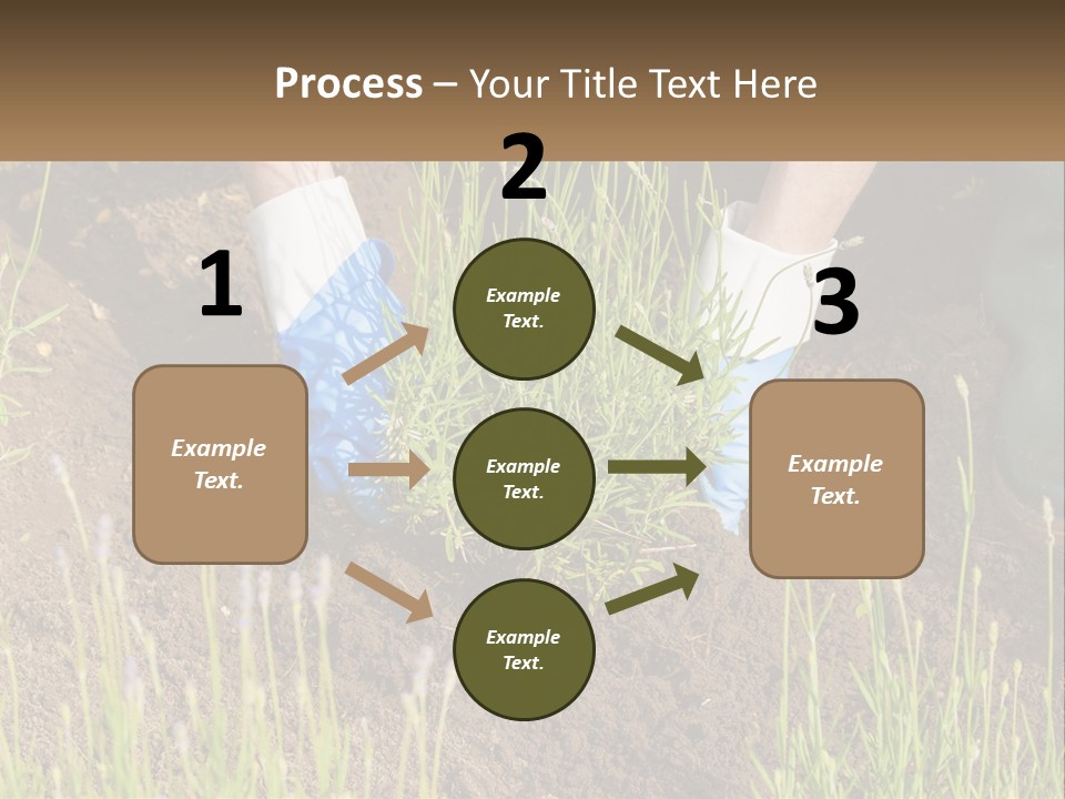 A Person Is Digging In The Dirt With A Shovel PowerPoint Template