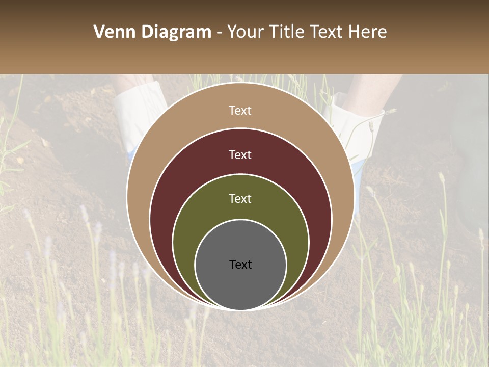 A Person Is Digging In The Dirt With A Shovel PowerPoint Template