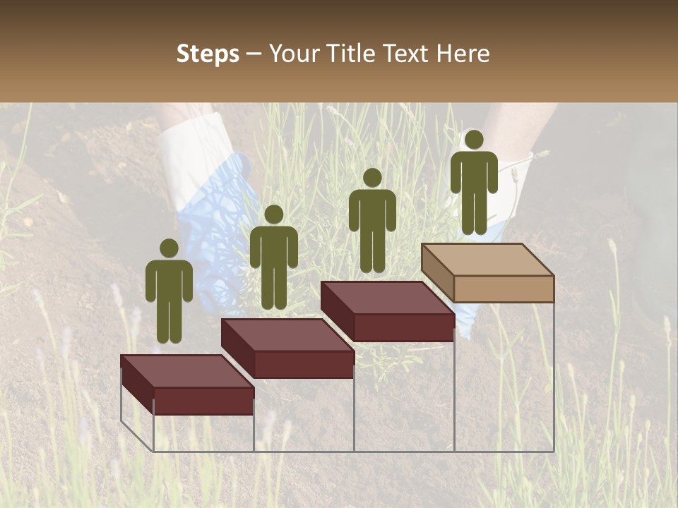 A Person Is Digging In The Dirt With A Shovel PowerPoint Template