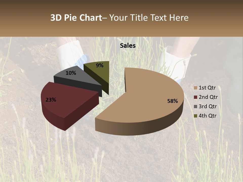 A Person Is Digging In The Dirt With A Shovel PowerPoint Template