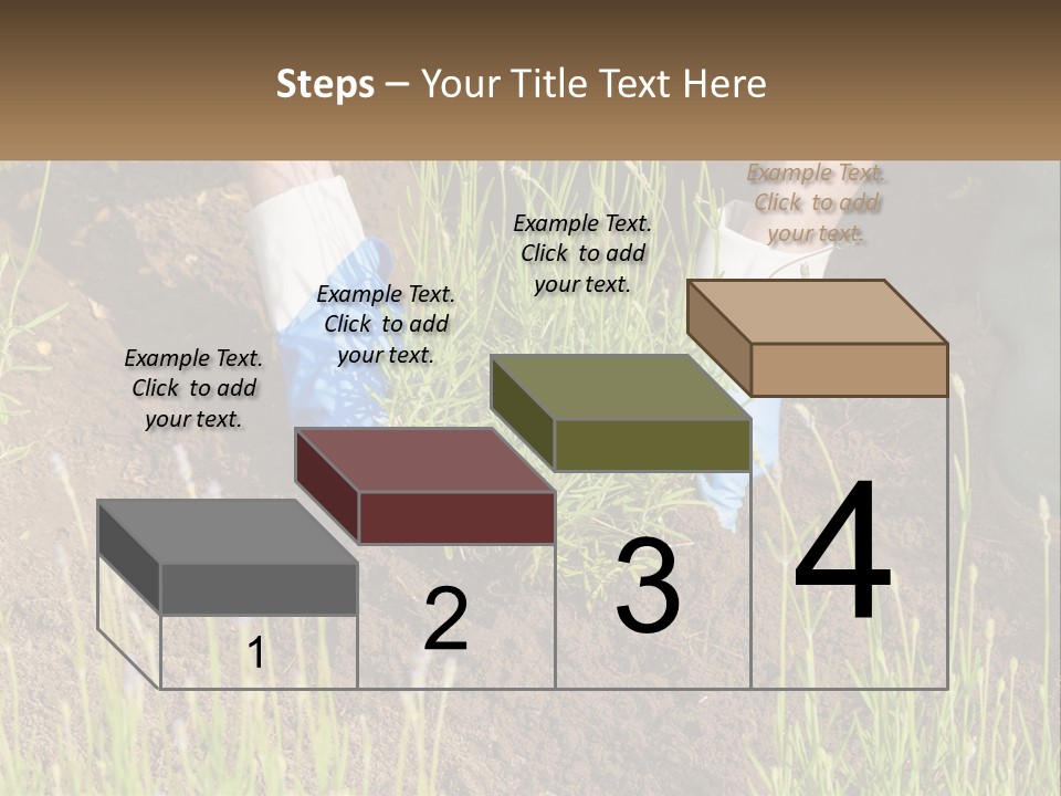 A Person Is Digging In The Dirt With A Shovel PowerPoint Template