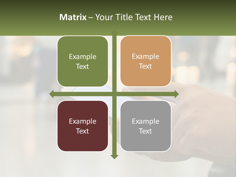 A Person Holding A Cell Phone In Their Hand PowerPoint Template