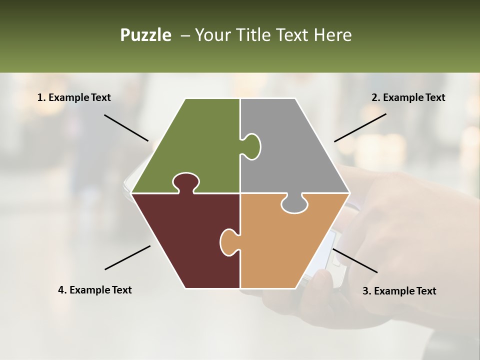 A Person Holding A Cell Phone In Their Hand PowerPoint Template