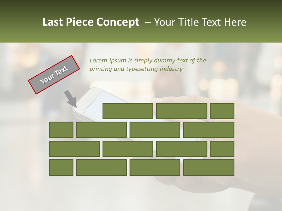 A Person Holding A Cell Phone In Their Hand PowerPoint Template