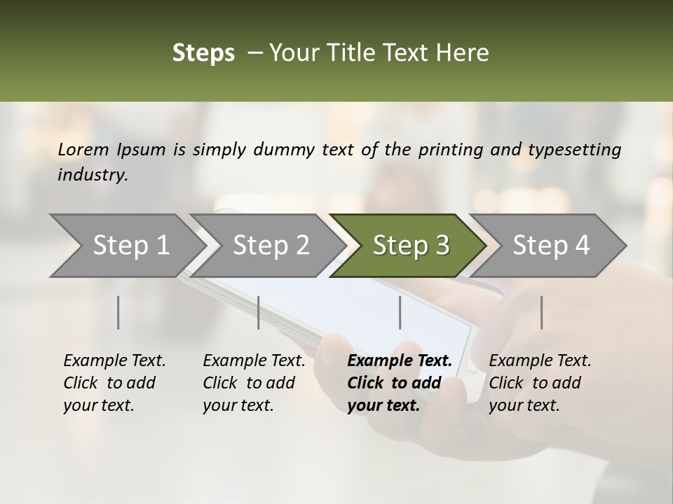 A Person Holding A Cell Phone In Their Hand PowerPoint Template