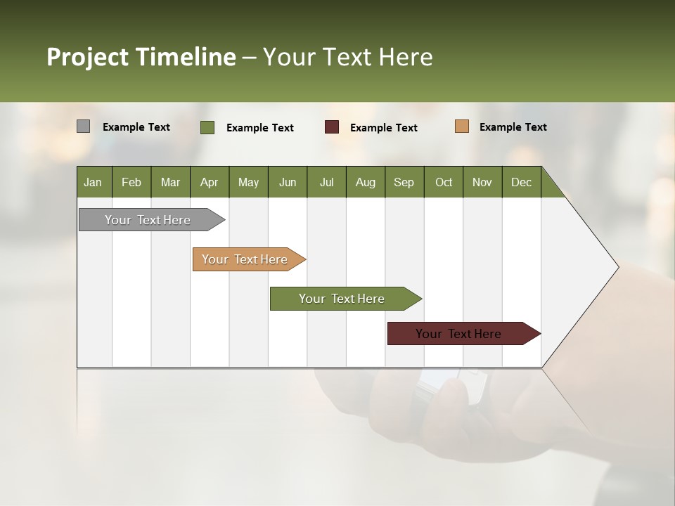 A Person Holding A Cell Phone In Their Hand PowerPoint Template