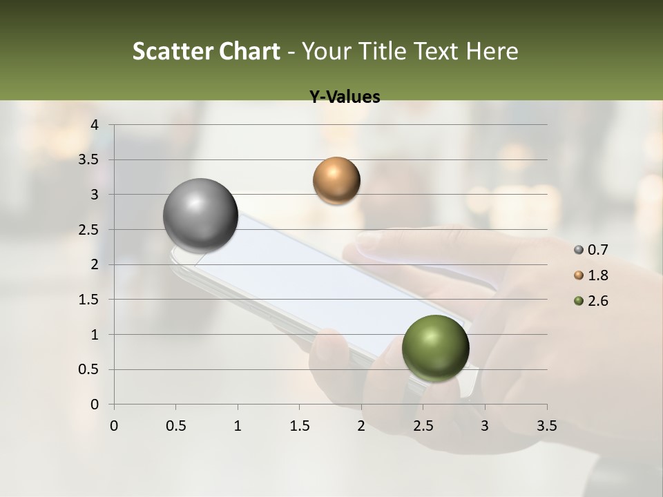 A Person Holding A Cell Phone In Their Hand PowerPoint Template