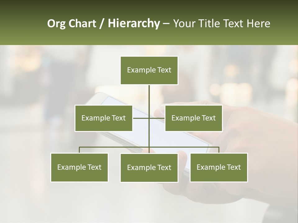 A Person Holding A Cell Phone In Their Hand PowerPoint Template