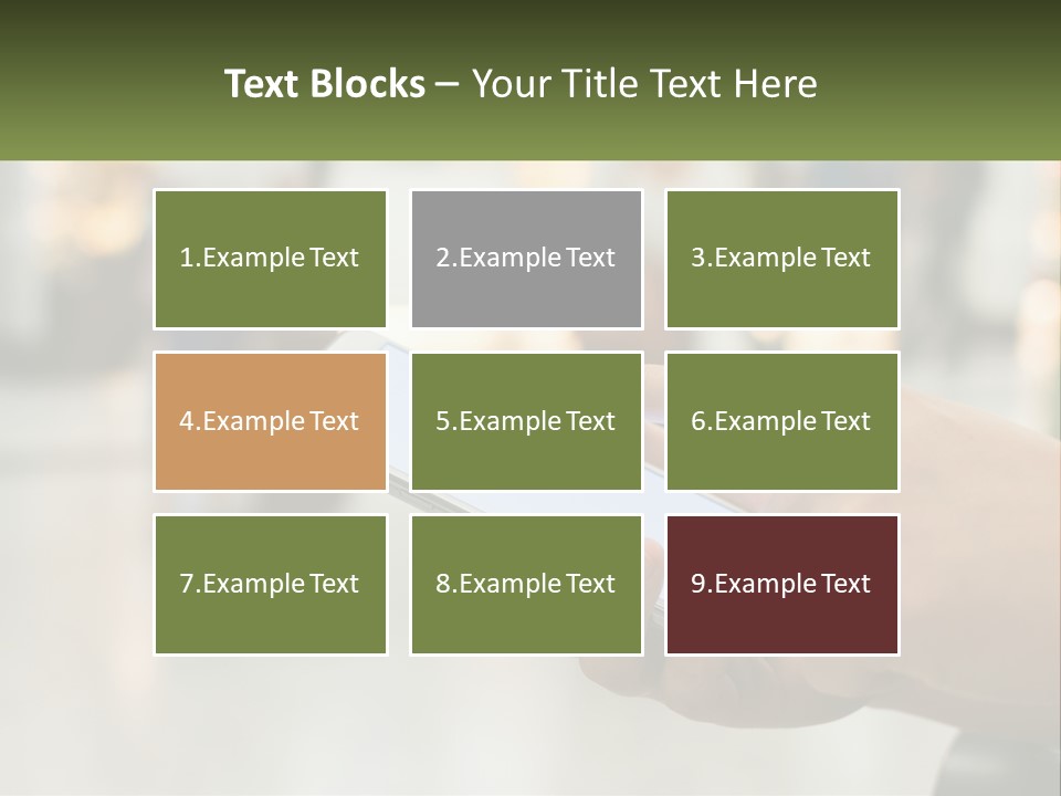 A Person Holding A Cell Phone In Their Hand PowerPoint Template