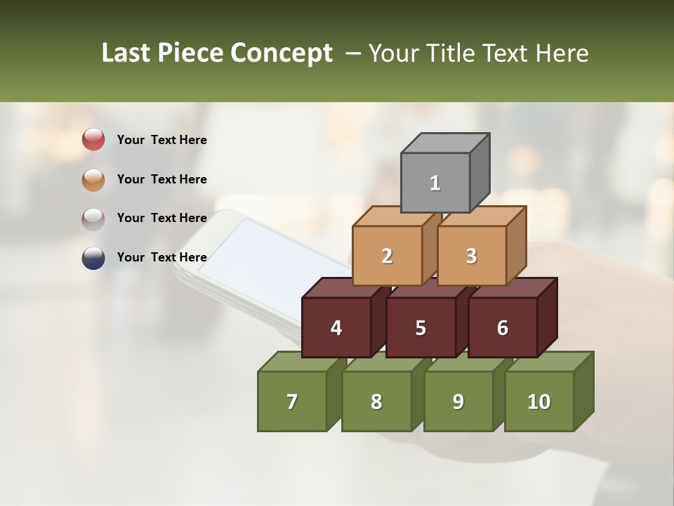 A Person Holding A Cell Phone In Their Hand PowerPoint Template