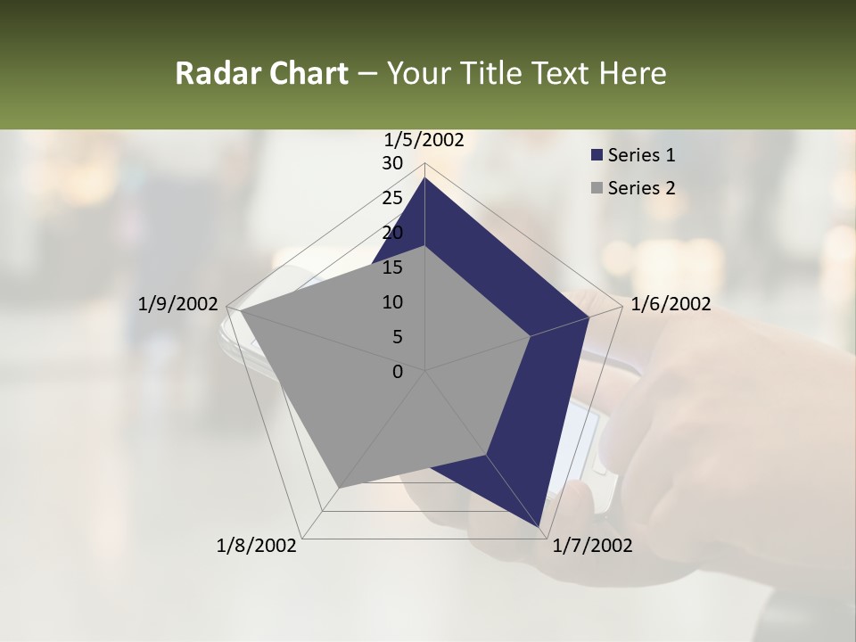 A Person Holding A Cell Phone In Their Hand PowerPoint Template