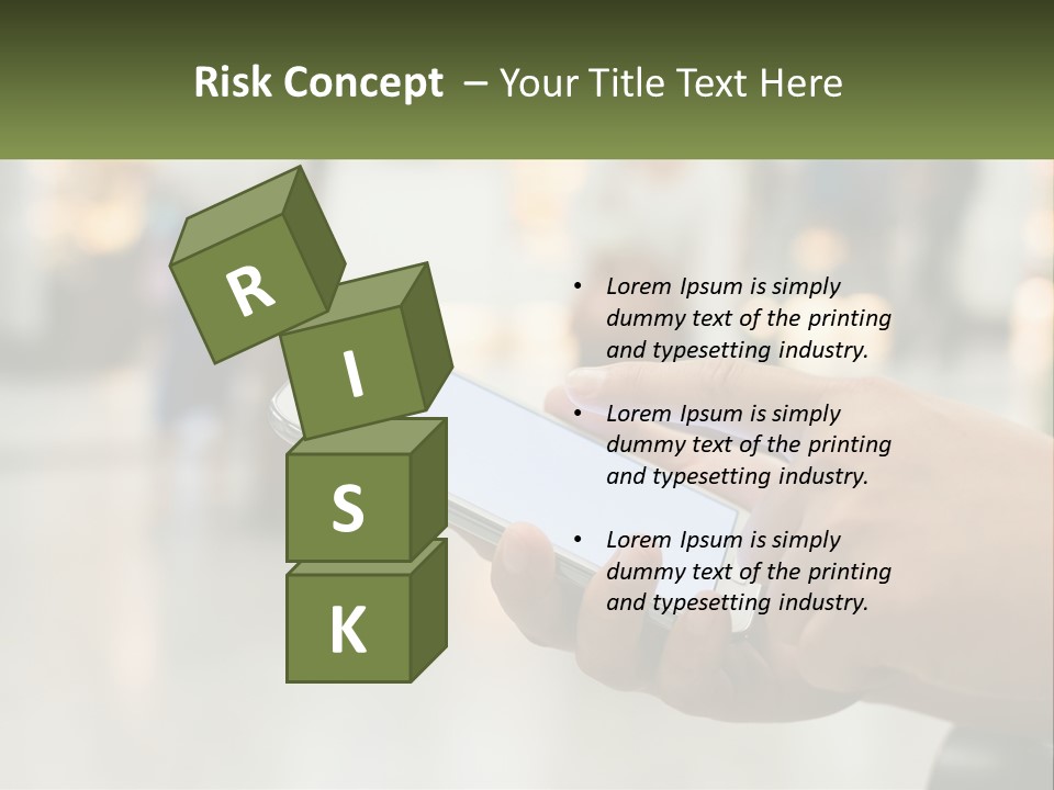 A Person Holding A Cell Phone In Their Hand PowerPoint Template