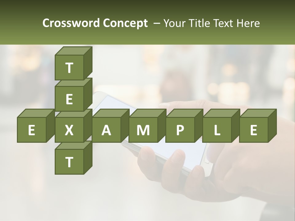 A Person Holding A Cell Phone In Their Hand PowerPoint Template