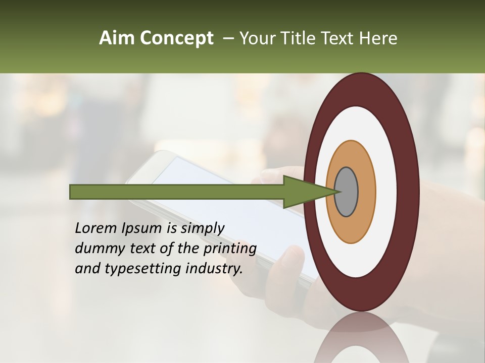 A Person Holding A Cell Phone In Their Hand PowerPoint Template