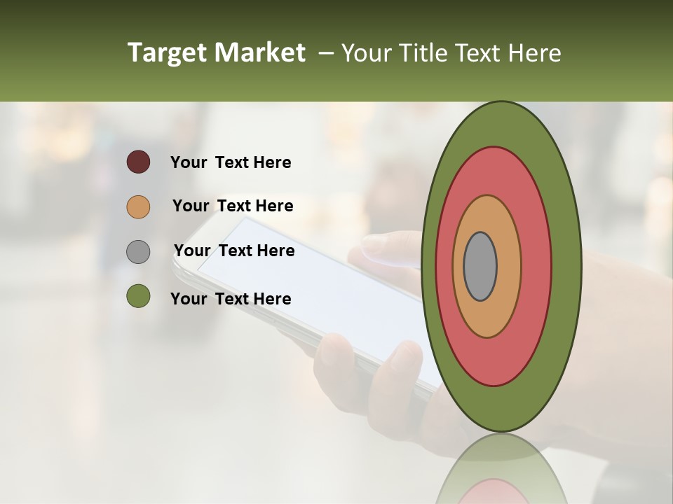 A Person Holding A Cell Phone In Their Hand PowerPoint Template