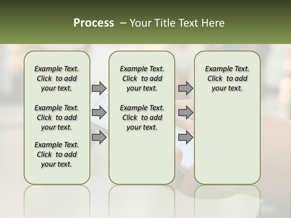 A Person Holding A Cell Phone In Their Hand PowerPoint Template