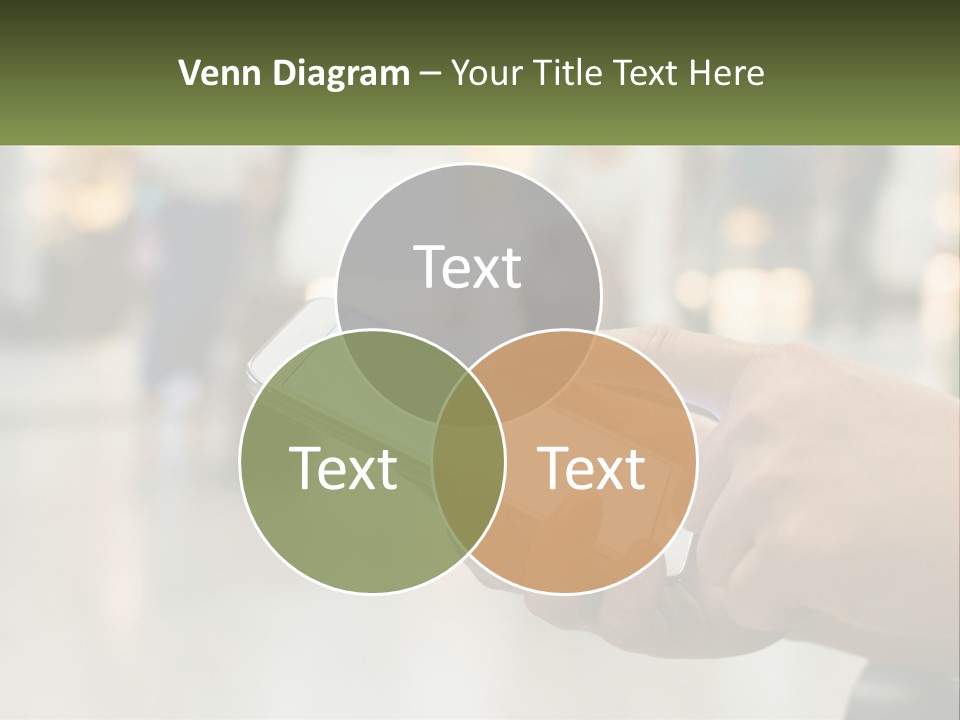 A Person Holding A Cell Phone In Their Hand PowerPoint Template