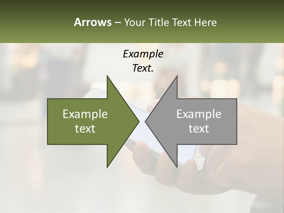 A Person Holding A Cell Phone In Their Hand PowerPoint Template