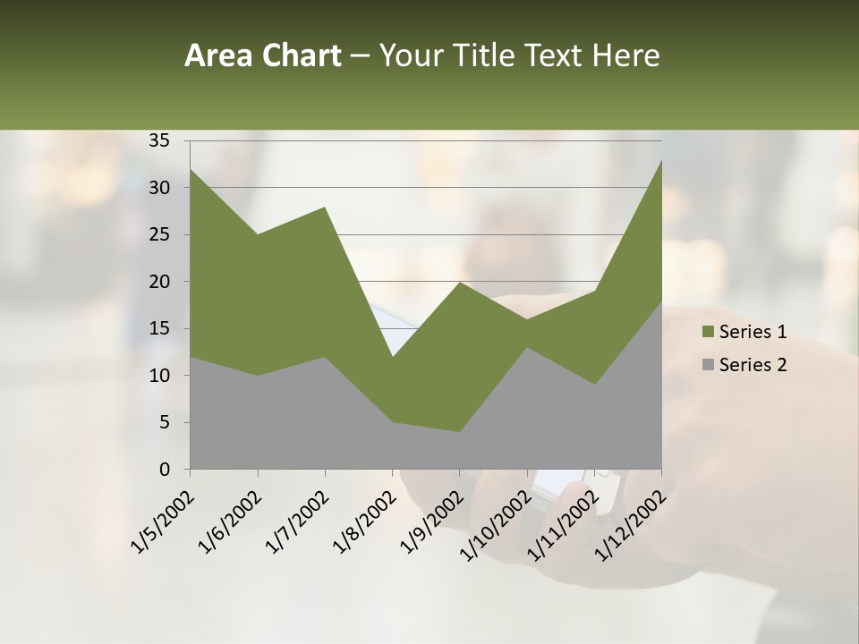 A Person Holding A Cell Phone In Their Hand PowerPoint Template