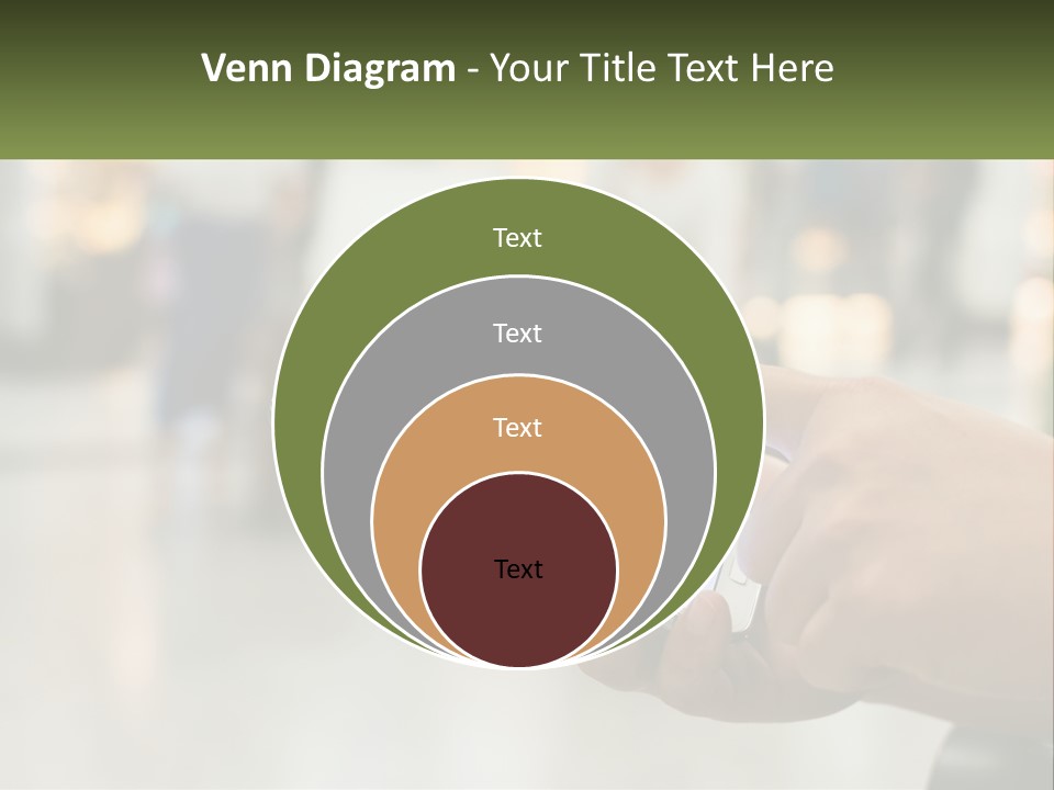 A Person Holding A Cell Phone In Their Hand PowerPoint Template