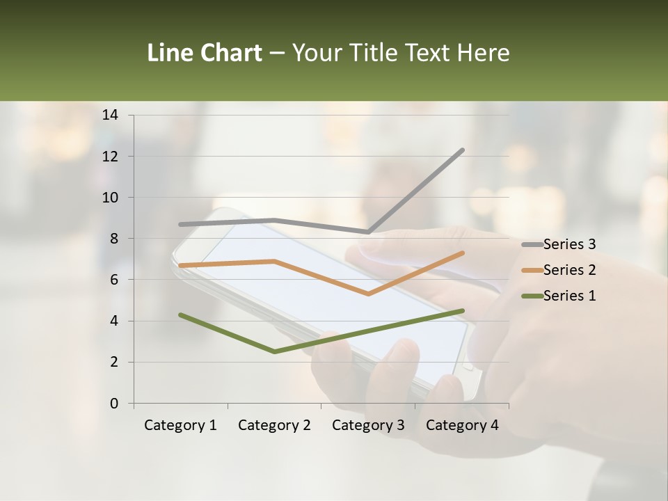 A Person Holding A Cell Phone In Their Hand PowerPoint Template
