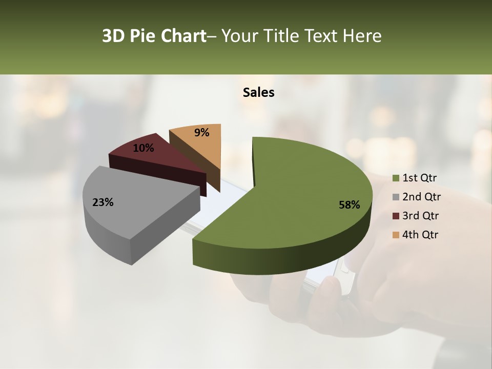 A Person Holding A Cell Phone In Their Hand PowerPoint Template