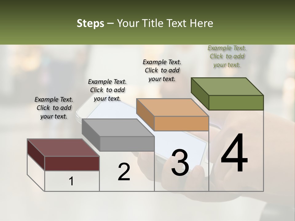 A Person Holding A Cell Phone In Their Hand PowerPoint Template