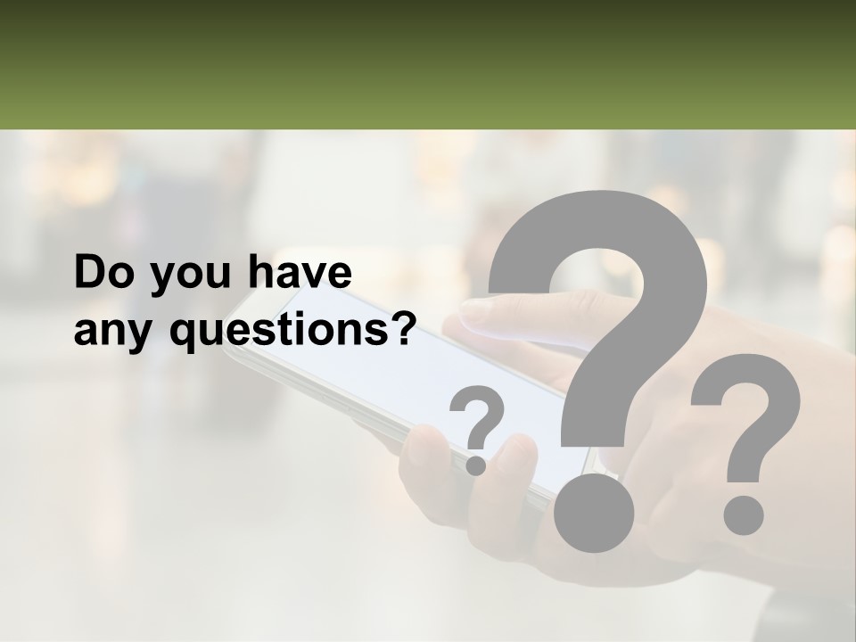 A Person Holding A Cell Phone In Their Hand PowerPoint Template