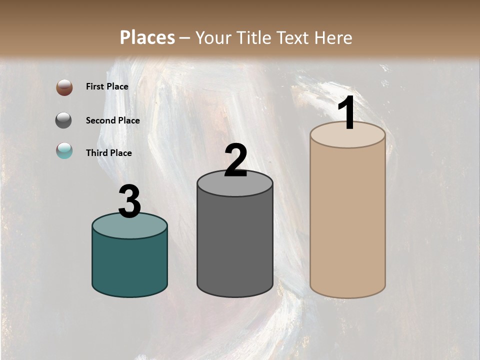 A Painting Of A Woman In A White Dress PowerPoint Template