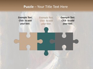 A Painting Of A Woman In A White Dress PowerPoint Template