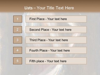 A Painting Of A Woman In A White Dress PowerPoint Template