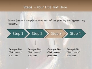 A Painting Of A Woman In A White Dress PowerPoint Template