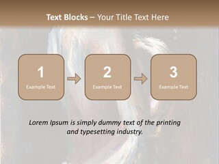 A Painting Of A Woman In A White Dress PowerPoint Template