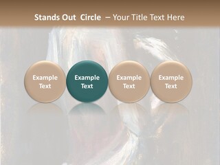 A Painting Of A Woman In A White Dress PowerPoint Template