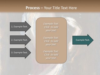 A Painting Of A Woman In A White Dress PowerPoint Template