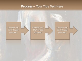 A Painting Of A Woman In A White Dress PowerPoint Template