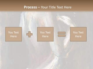 A Painting Of A Woman In A White Dress PowerPoint Template