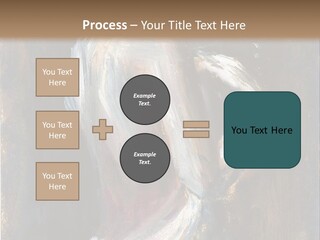 A Painting Of A Woman In A White Dress PowerPoint Template