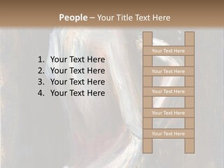 A Painting Of A Woman In A White Dress PowerPoint Template